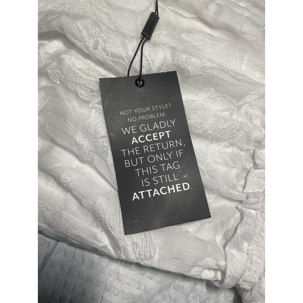 NWT White House Black Market WHBM Halter Sleeveless Dress White, Lined Size M - Picture 6 of 11